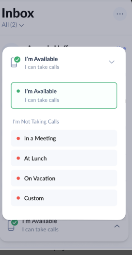 screenshot of LEX Reception